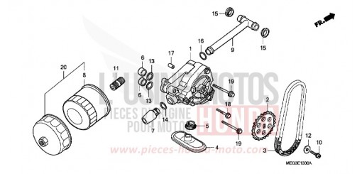 OIL PUMP VT750C4 de 2004